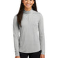 Women's Pocketless 1/4-Zip Pullover Sweatshirt - LST407 - Light Grey Heather