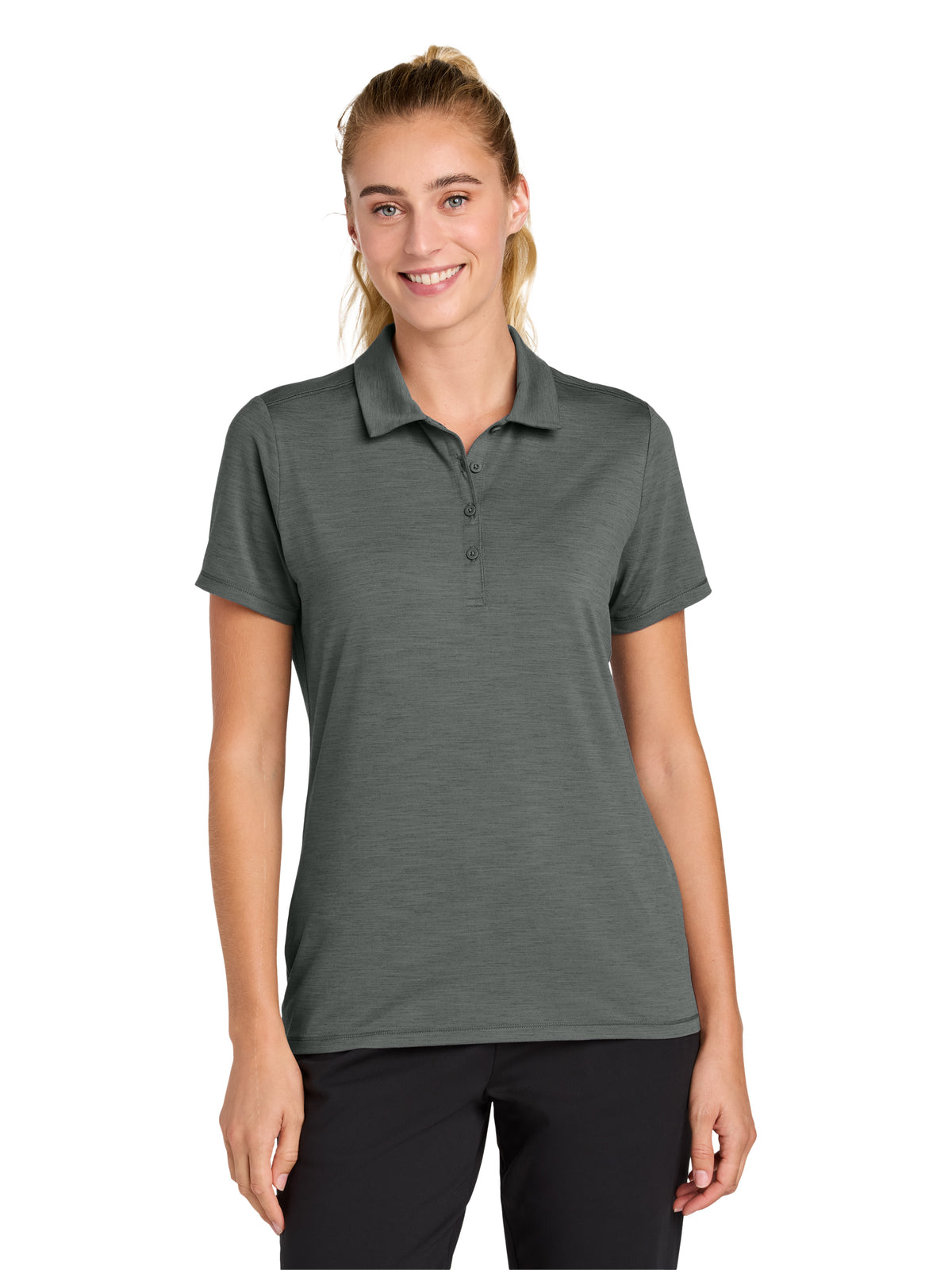 Women's Moisture-Wicking Versa Polo - LST490 - Shadow Grey