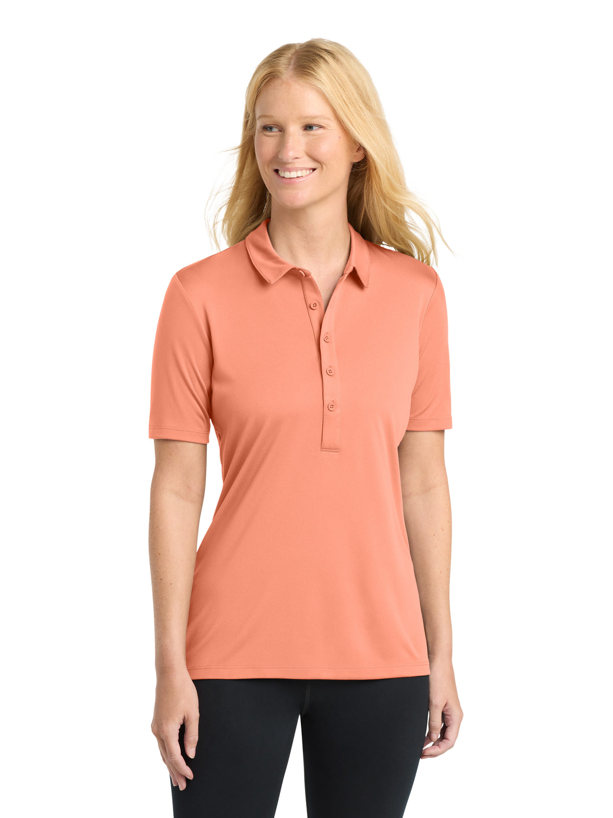 Women's Posi-UV Pro Polo - LST520 - Soft Coral