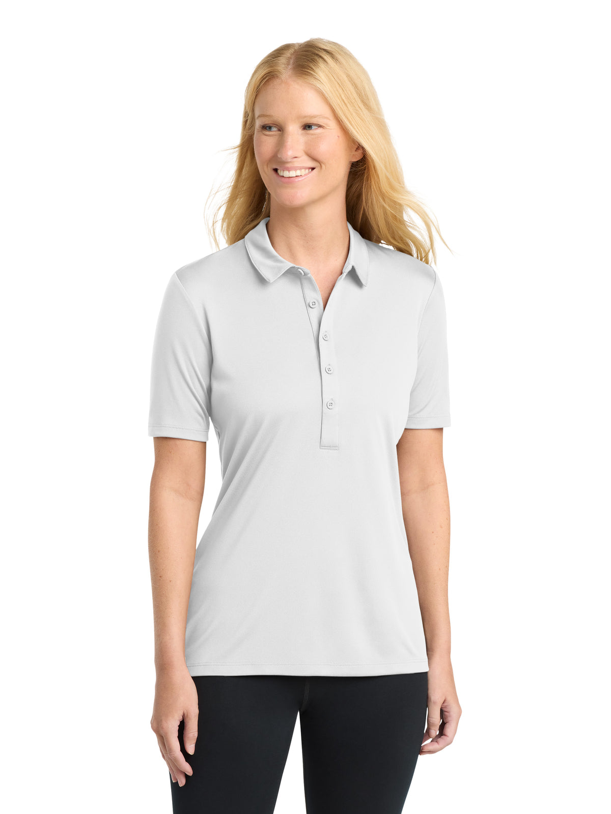 Women's Posi-UV Pro Polo - LST520 - White