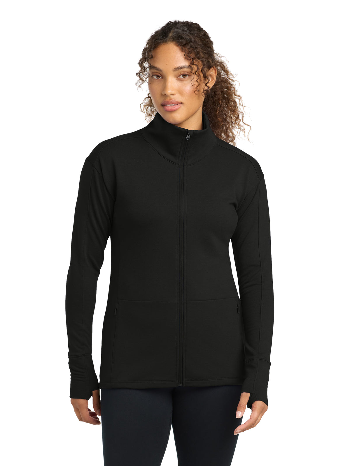 Women's Sport-Wick Flex Fleece Full-Zip - LST560 - Black