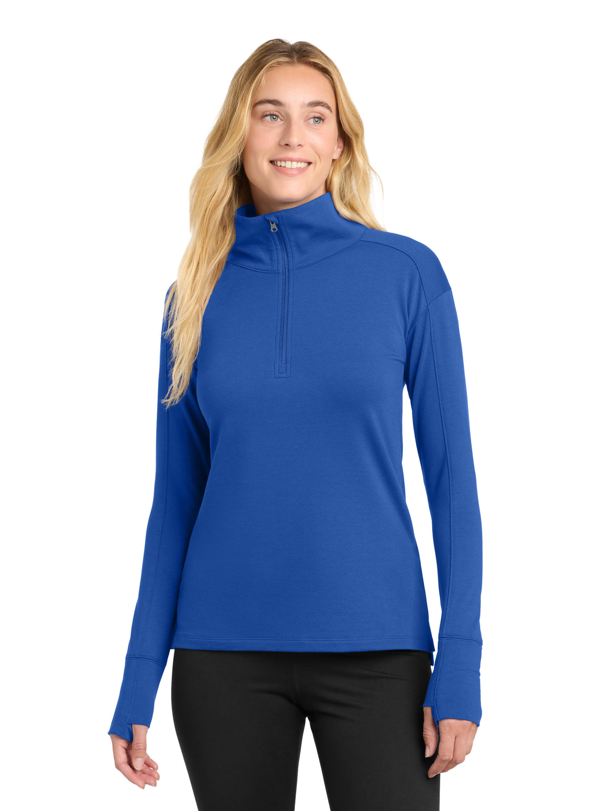 Women's Flex Fleece 1/4 Zip Sweatshirt - LST561 - True Royal