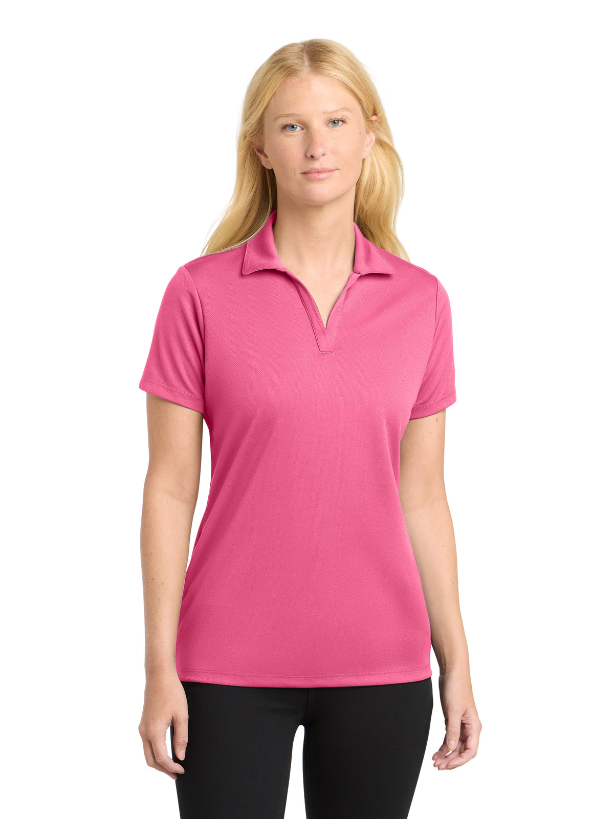 Women's PosiCharge RacerMesh Polo - LST640 - Bright Pink