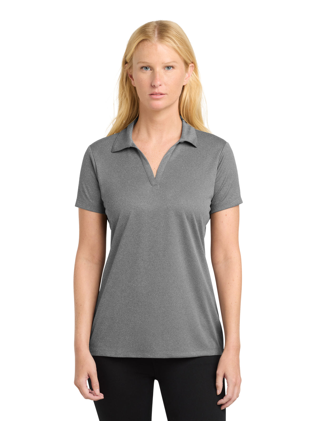 Women's PosiCharge RacerMesh Polo - LST640 - Grey Heather