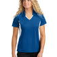 Women's Pocketless Side Blocked Polo Shirt - LST655 - True Royal/ White