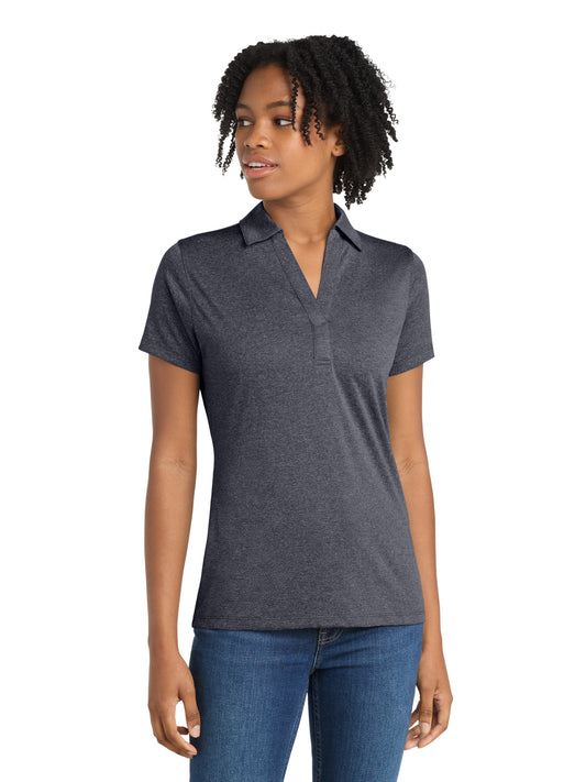 Women's Heather Contender Polo - LST660 - Graphite Heather