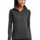Women's Sport-Wick® Stretch 1/4-Zip Pullover - LST850 - Charcoal Grey