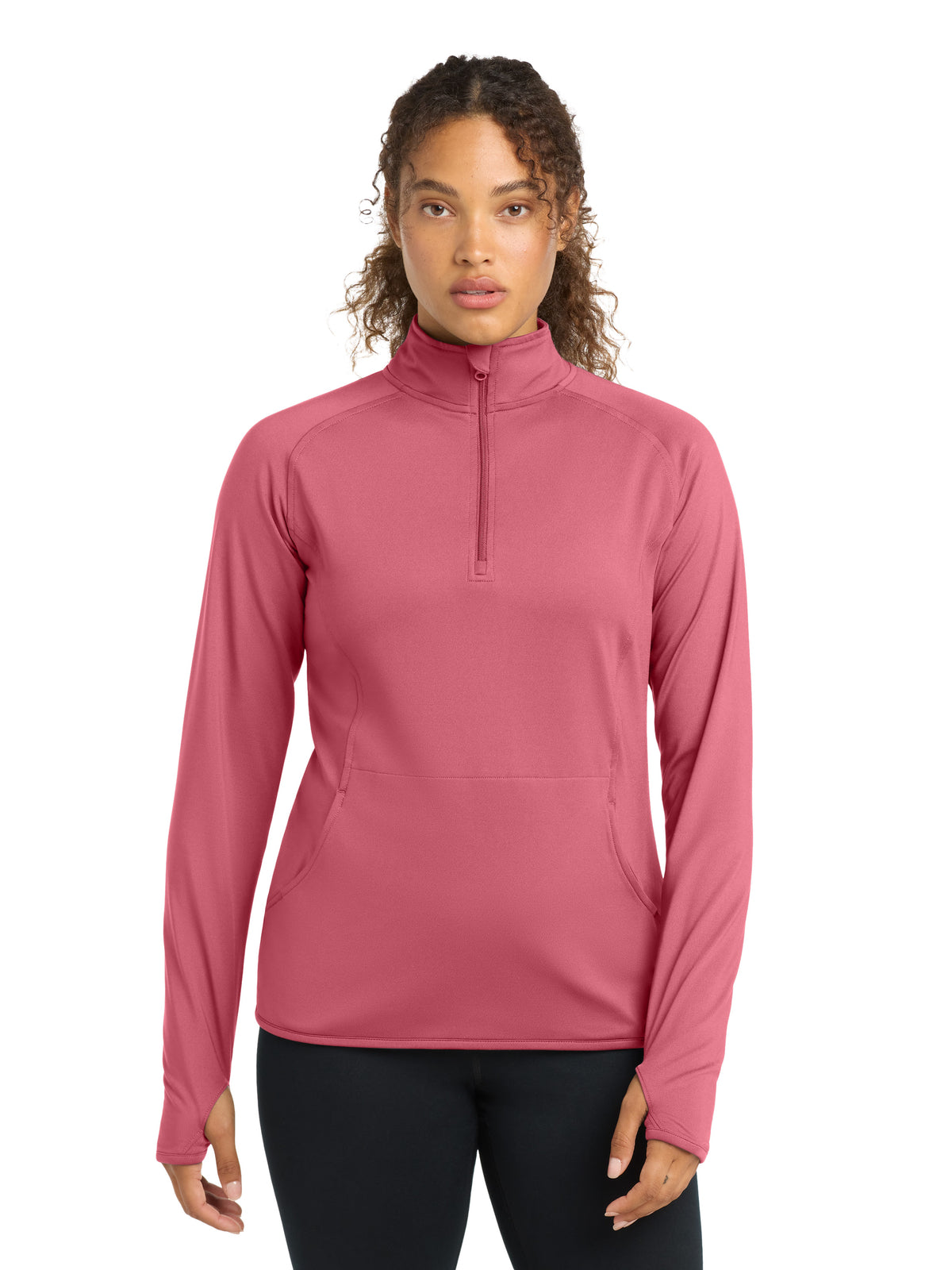 Women's Sport-Wick® Stretch 1/4-Zip Pullover - LST850 - Dusty Rose