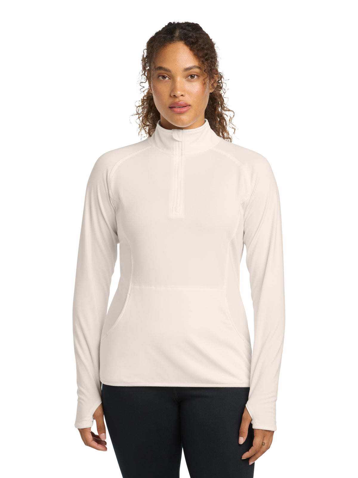 Women's Sport-Wick® Stretch 1/4-Zip Pullover - LST850 - Ecru