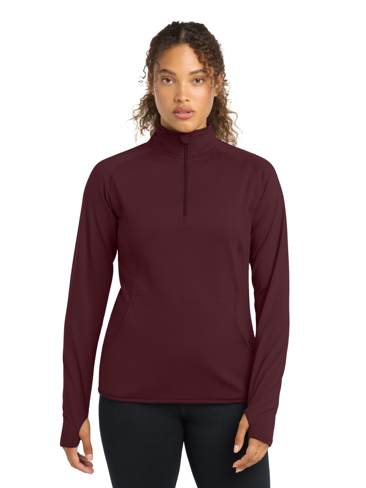 Women's Sport-Wick® Stretch 1/4-Zip Pullover - LST850 - Maroon