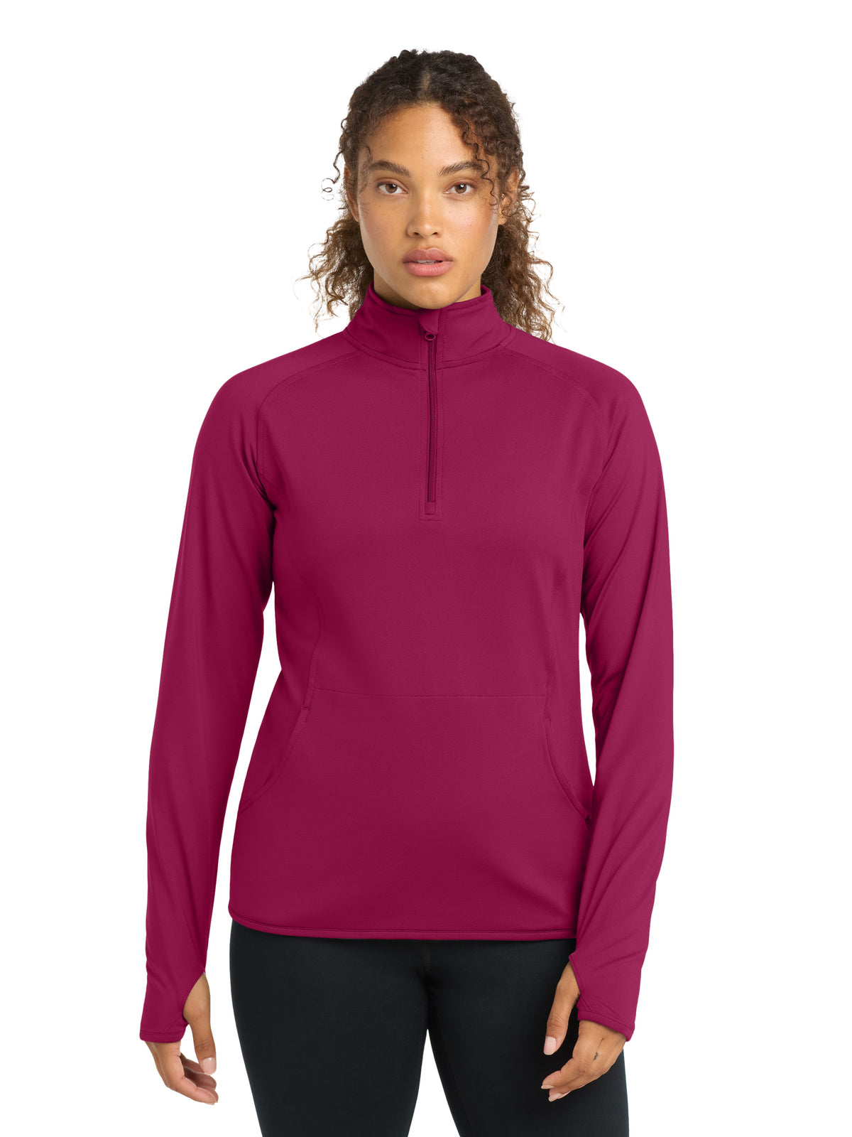 Women's Sport-Wick® Stretch 1/4-Zip Pullover - LST850 - Pink Rush