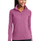 Women's Sport-Wick® Stretch 1/4-Zip Pullover - LST850 - Pink Rush Heather