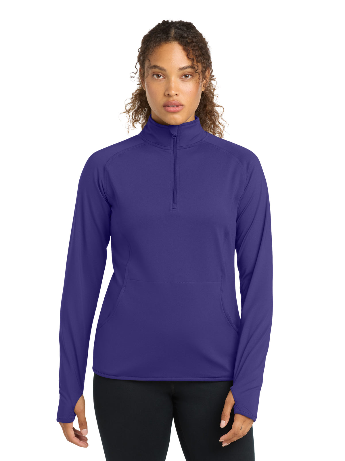 Women's Sport-Wick® Stretch 1/4-Zip Pullover - LST850 - Purple