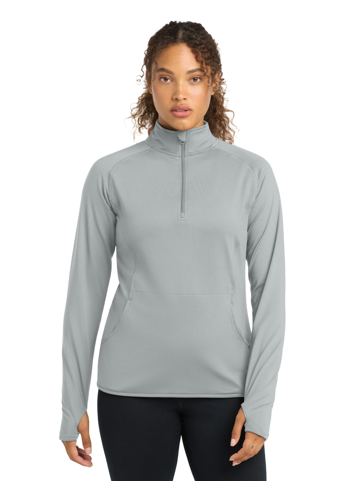 Women's Sport-Wick® Stretch 1/4-Zip Pullover - LST850 - Silver