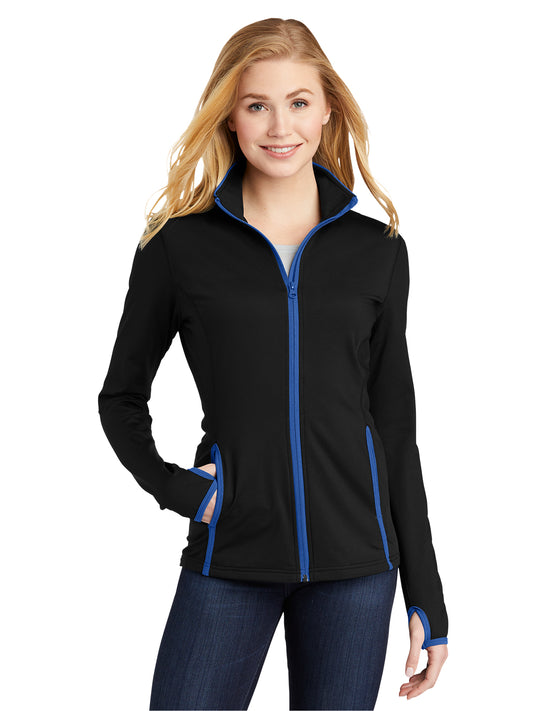 Women's Contrast Jacket - LST853 - Black/True Royal
