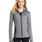 Women's Contrast Jacket - LST853 - Charcoal Grey Heather/True Navy