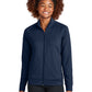 Women's Two-Pocket Sport-Wick Stretch Full-Zip Cadet Jacket - LST857 - True Navy