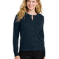 Women's Pocketless Crewneck Cardigan Sweater - LSW2870 - River Blue Navy