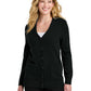 Women's 2-Pocket Button-Up Cardigan Sweater - LSW4150 - Deep Black