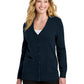 Women's 2-Pocket Button-Up Cardigan Sweater - LSW4150 - River Blue Navy