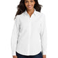 Women's Long Sleeve Poplin Shirt - LW100 - White