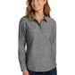 Women's Slub Chambray Shirt - LW380 - Grey