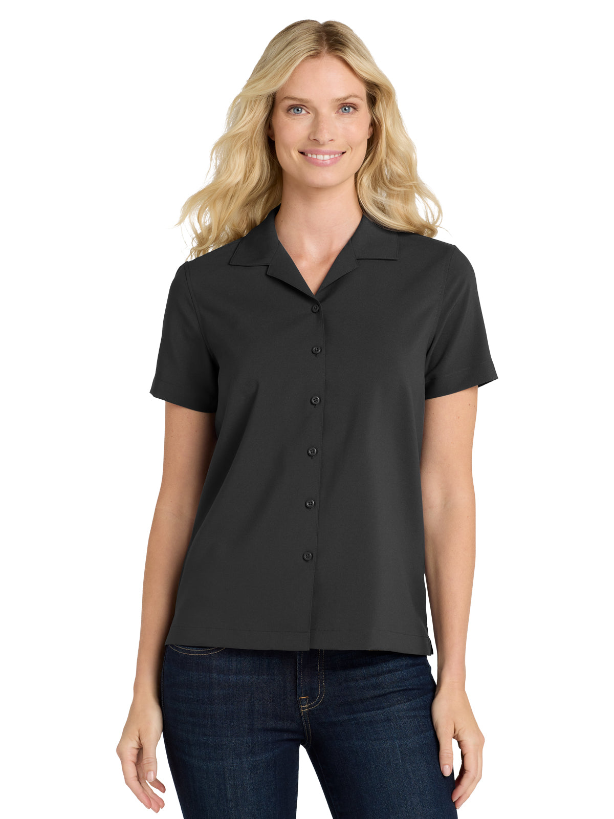 Women's Performance Staff Shirt - LW400 - Black