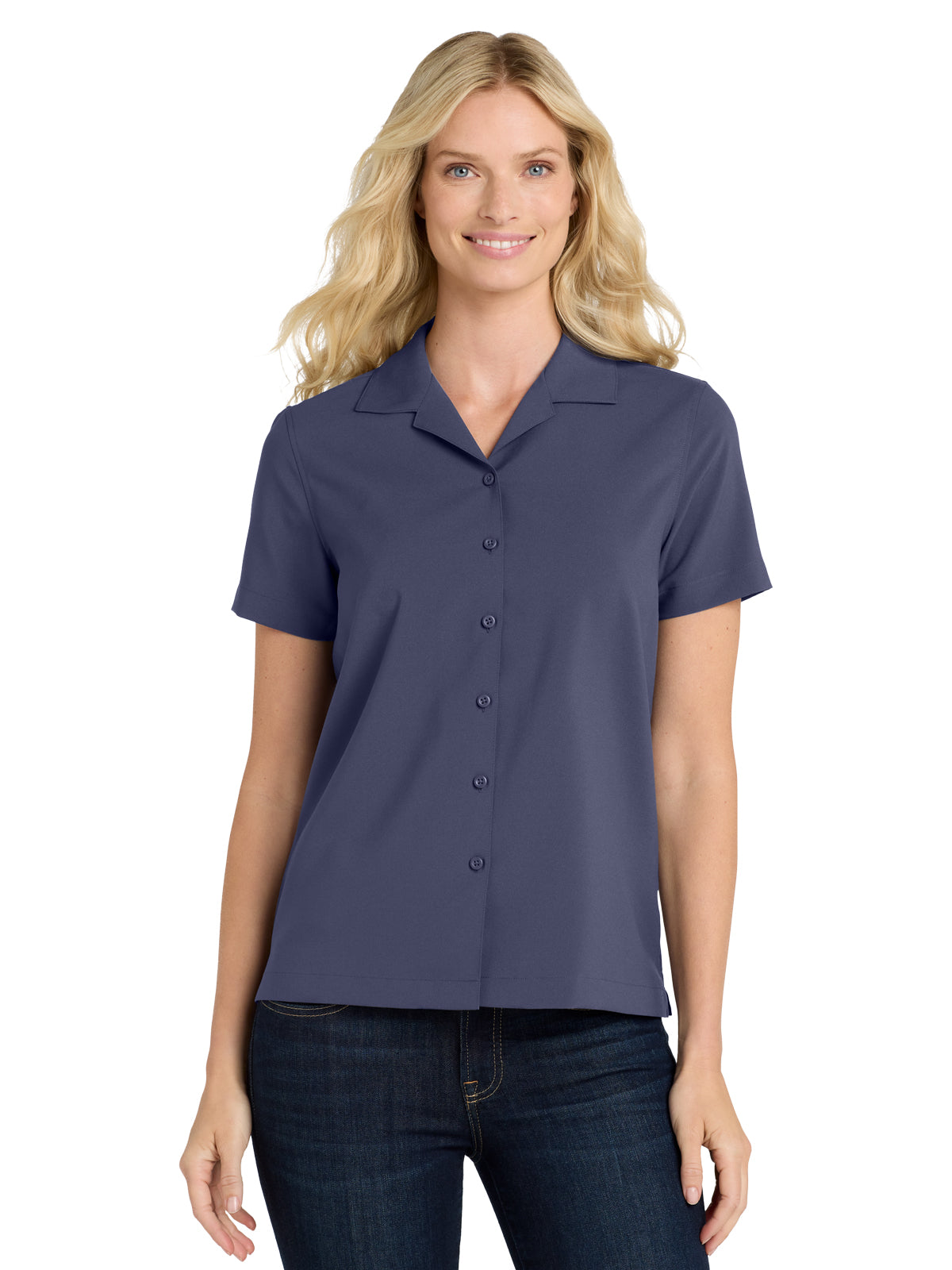 Women's Performance Staff Shirt - LW400 - True Navy