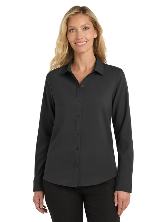 Women's Long Sleeve Performance Shirt - LW401 - Black