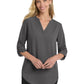 Women's Pocketless 3/4-Sleeve Blouse - LW701 - Sterling Grey