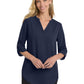 Women's Pocketless 3/4-Sleeve Blouse - LW701 - True Navy