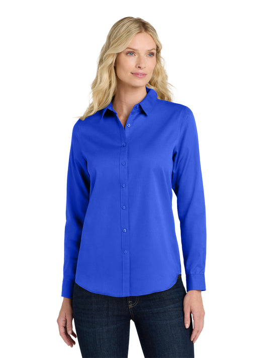 Women's Long Sleeve Shirt - LW808 - True Royal
