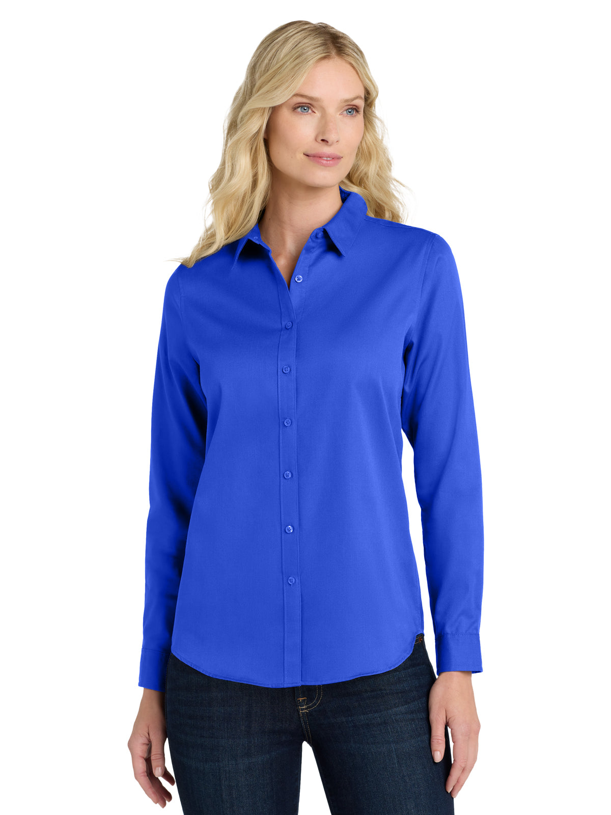 Women's Long Sleeve Shirt - LW808 - True Royal