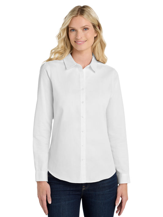 Women's Long Sleeve Shirt - LW808 - White