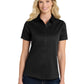 Women's Short Sleeve Button Up Shirt - LW809 - Deep Black