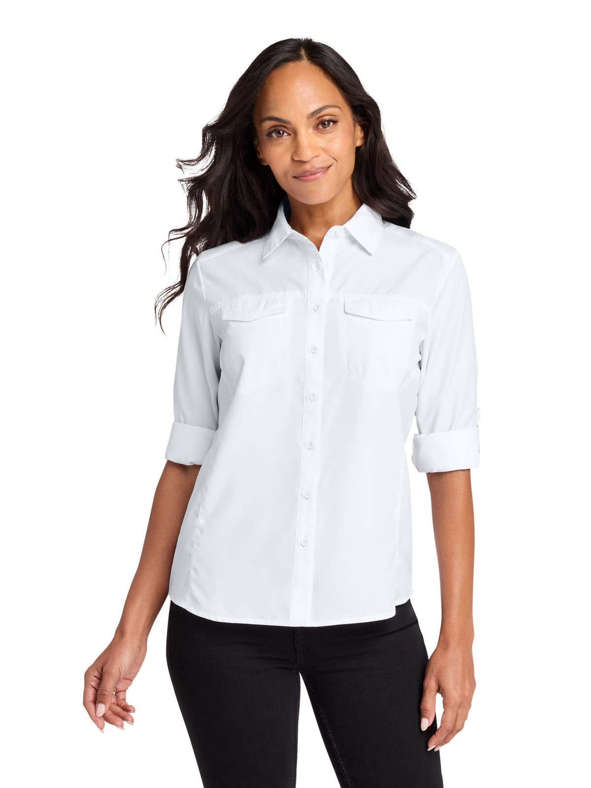 Women's Long Sleeve UV Daybreak Shirt - LW960 - White