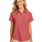 Women's Short Sleeve UV Dockside Shirt - LW963 - Coral Reef