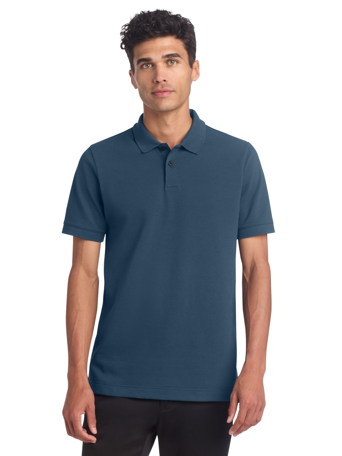 Men's Stretch Heavyweight Pique Polo - MM1000 - Insignia Blue