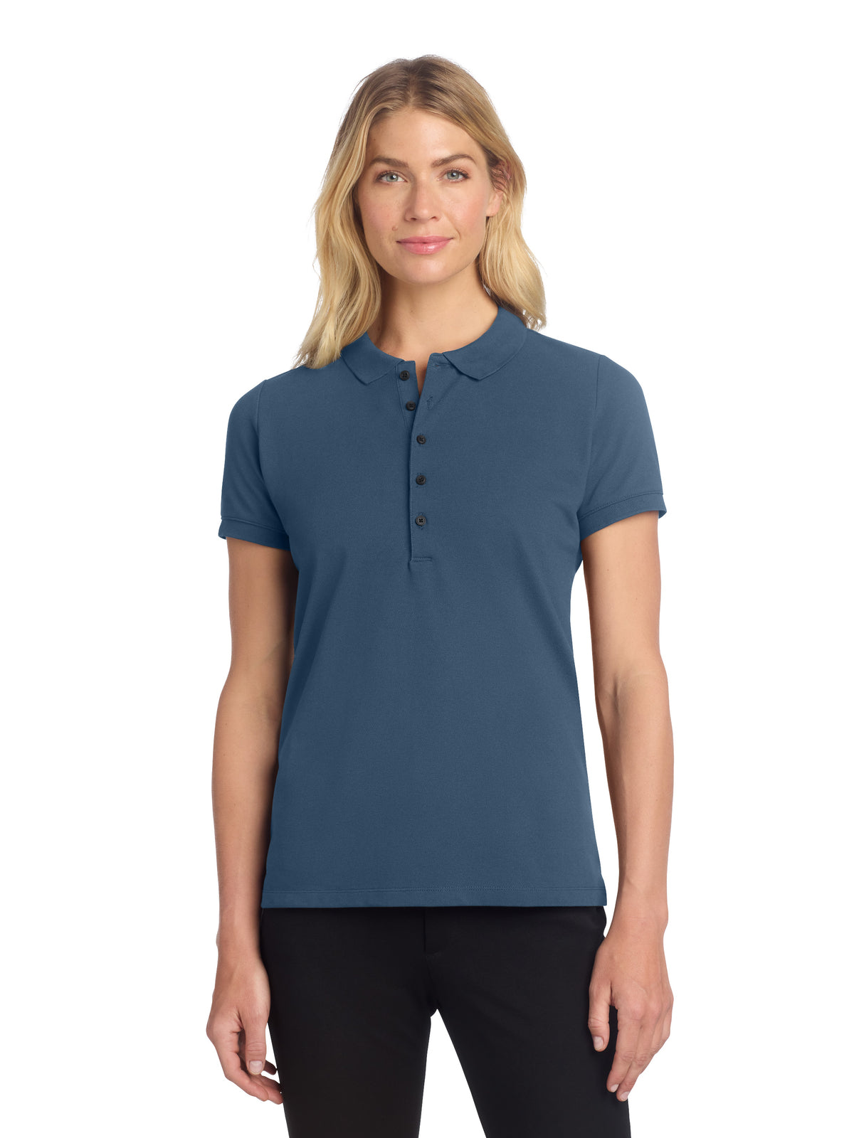 Women's Stretch Heavyweight Pique Polo - MM1001 - Insignia Blue