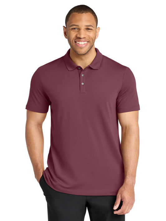 Men's Stretch Pique Polo - MM1004 - Rosewood