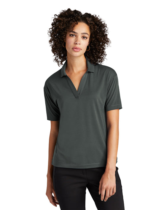 Women's Stretch Polo - MM1015 - Anchor Grey