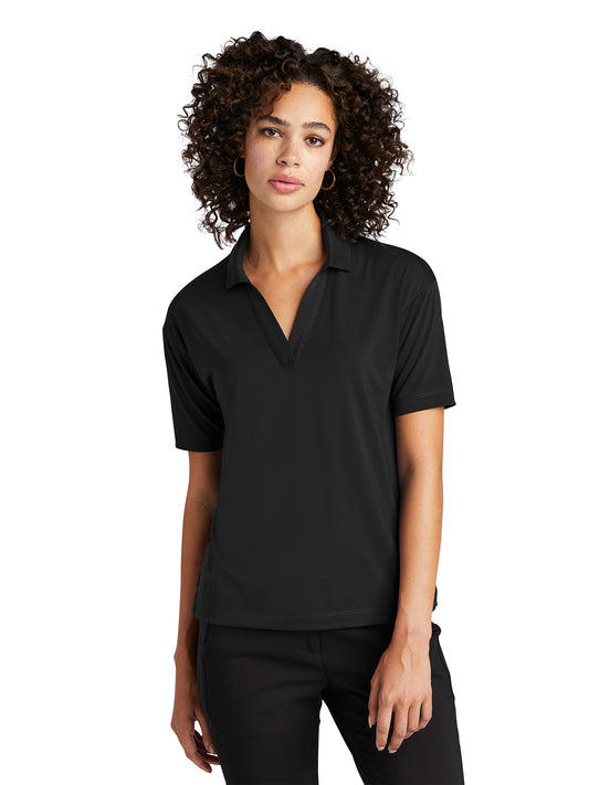 Women's Stretch Polo - MM1015 - Deep Black