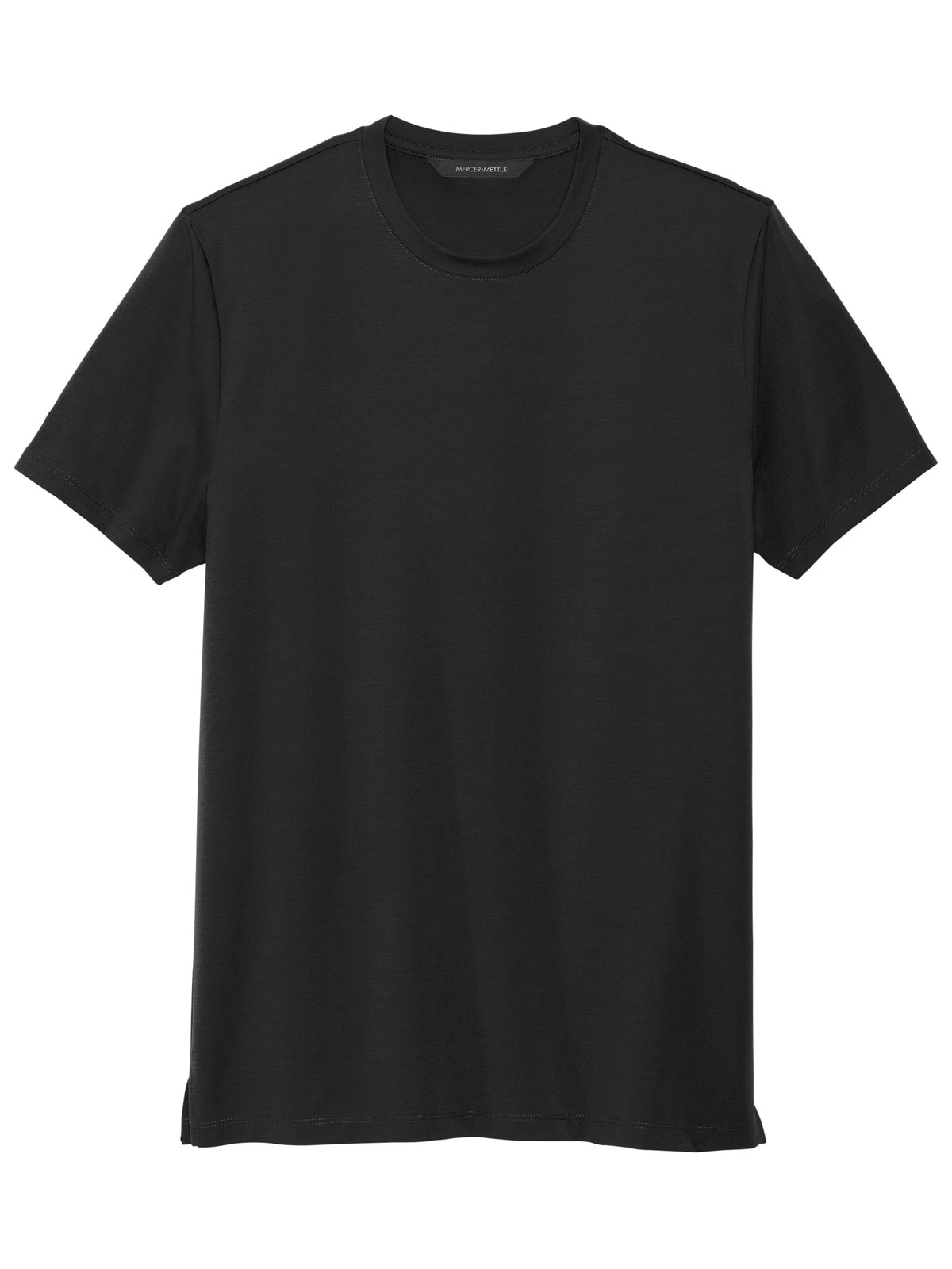Men's Pocketless Stretch Jersey Crew T-Shirt - MM1016 - Deep Black