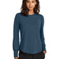 Women’s Stretch Jersey Long Sleeve Blouson Top - MM1019 - Insignia Blue