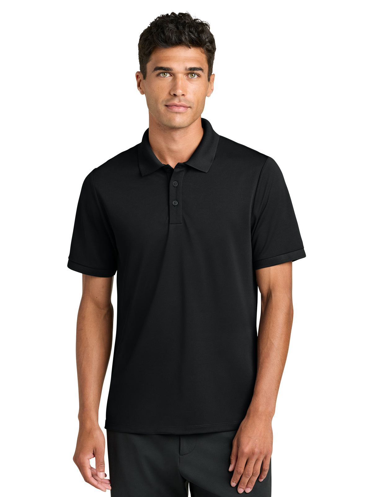 Men's Pocketless Everyday Perfomance Polo - MM1030 - Deep Black