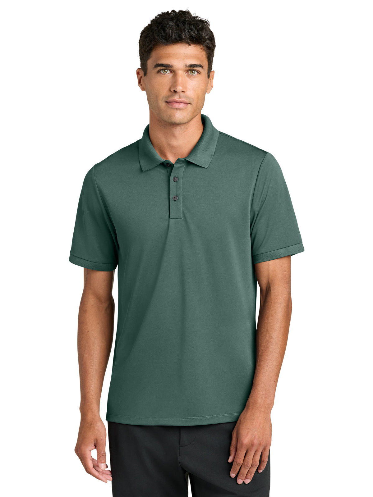 Men's Pocketless Everyday Perfomance Polo - MM1030 - Silver Pine