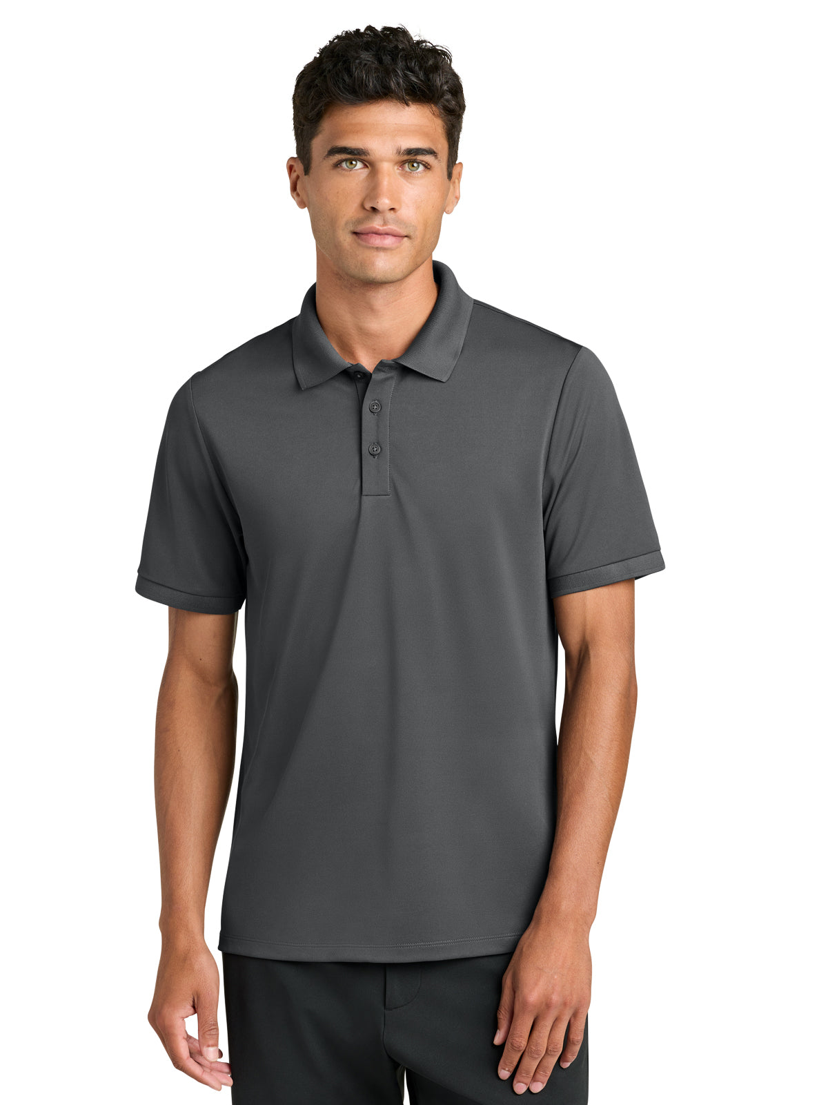 Men's Pocketless Everyday Perfomance Polo - MM1030 - Storm Grey