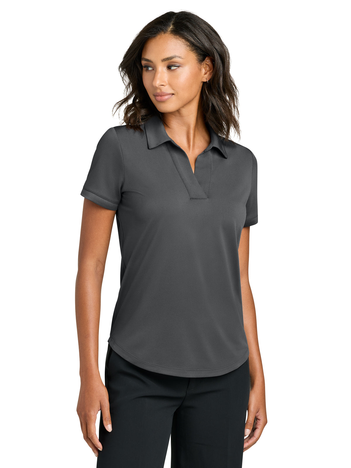 Women's Pocketless Everyday Perfomance Polo - MM1031 - Storm Grey