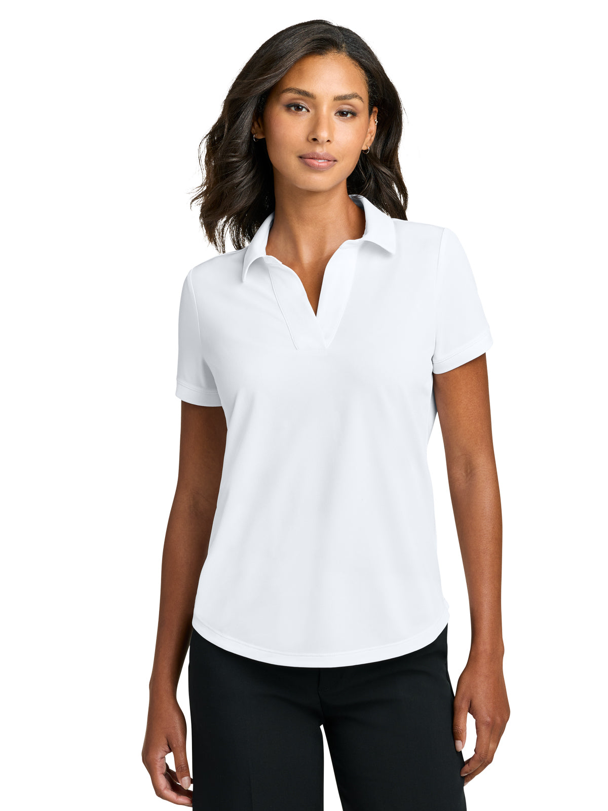 Women's Pocketless Everyday Perfomance Polo - MM1031 - White