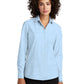Women's Pocketless Long Sleeve Woven Shirt - MM2001 - Air Blue End On End